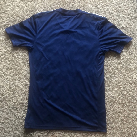 Dark blue and white Adidas T-shirt - Picture 2 of 2